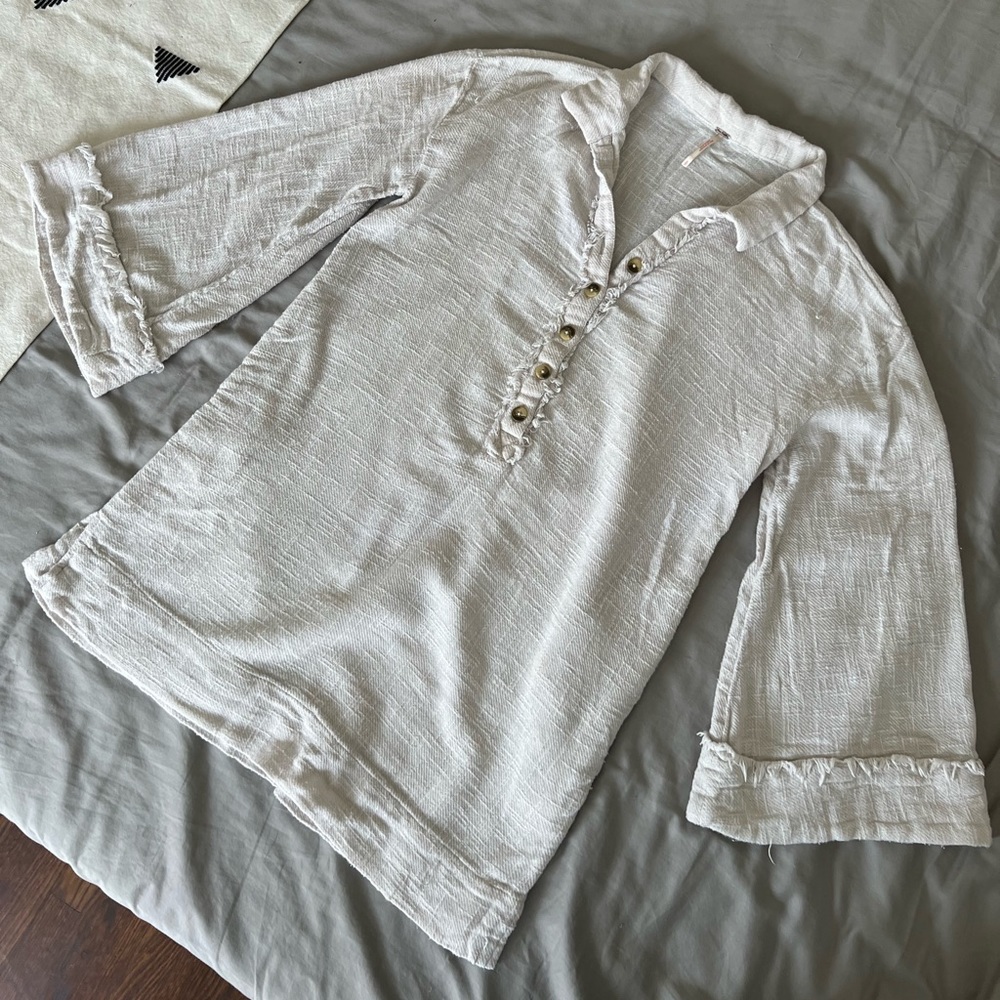 Free People gauze beach coverup dress